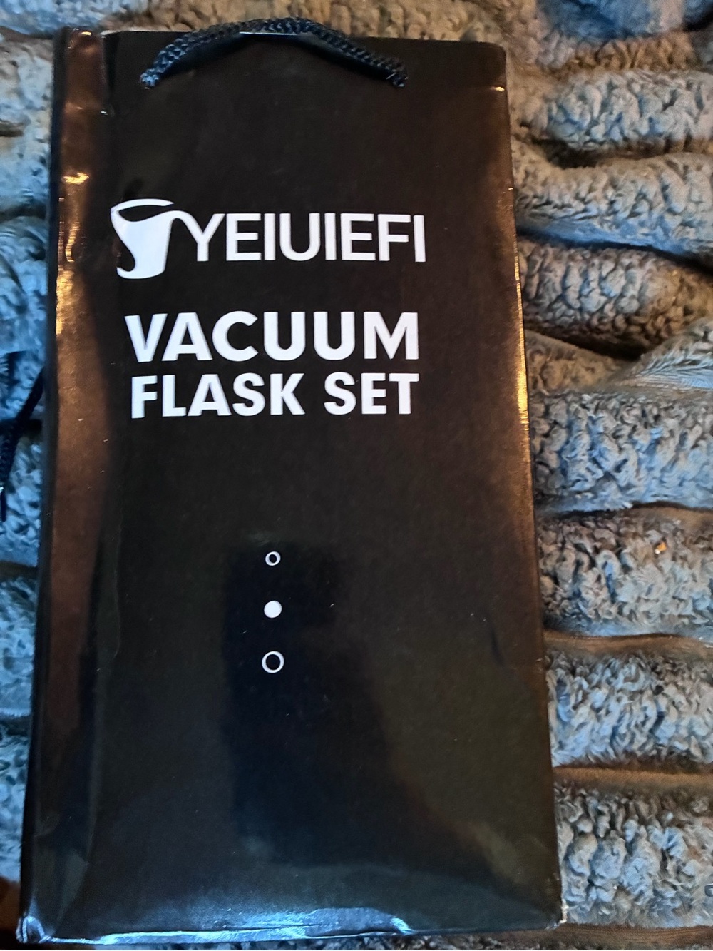 Black Vacuum Flask Set - Insulated Coffee & Tea Bottle